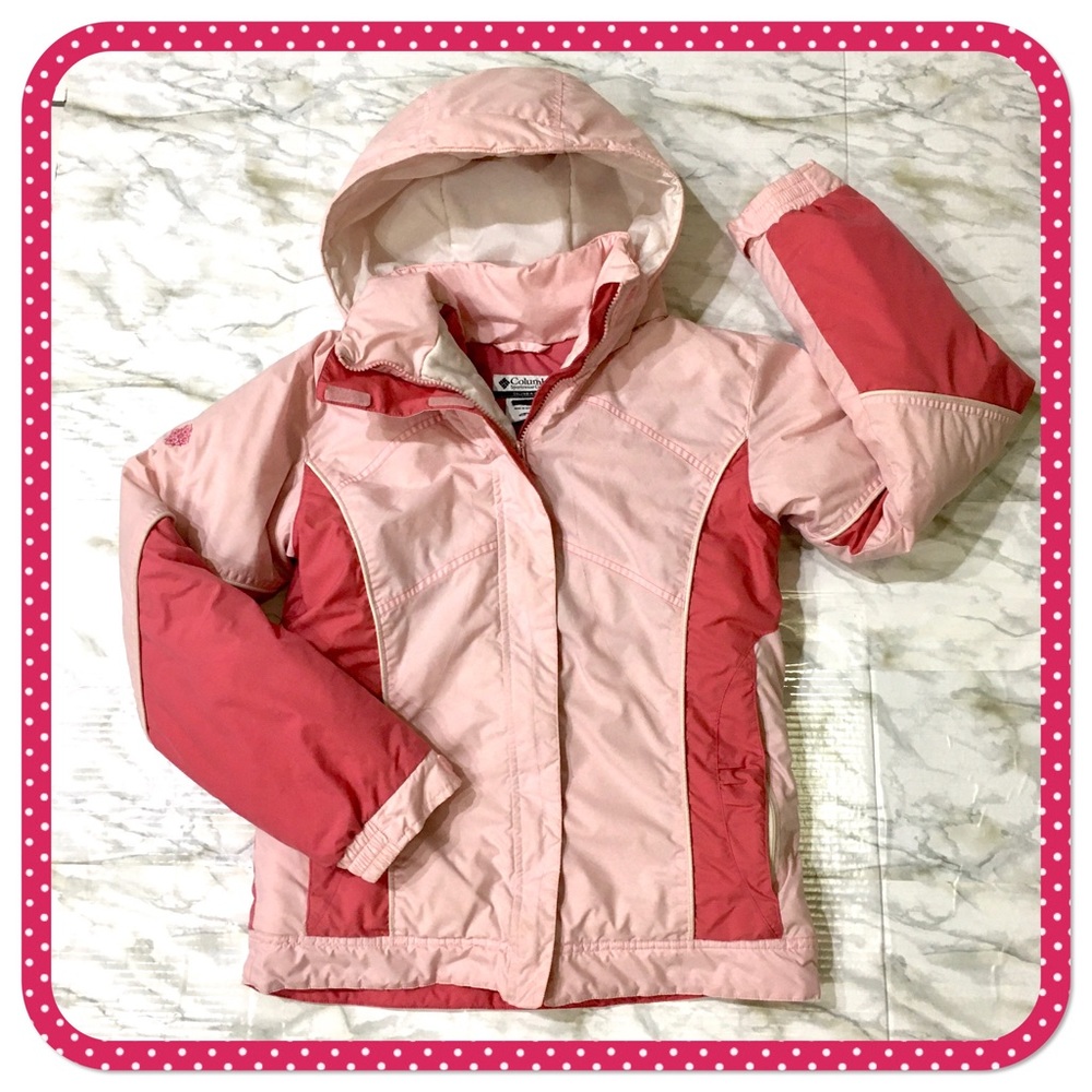 💝 COLUMBIA 💝 Girls jacket 2 shades of pink size 14/16